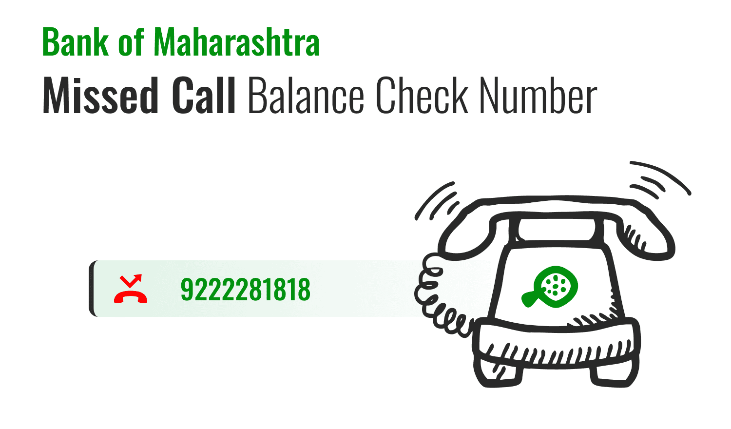 Maharashtra Bank Missed Call Balance Check Number